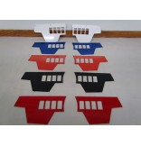Polaris RZR XP 1000/4 Dash Switch Panel Set of 2 - Available In Blue Red Black  and White 